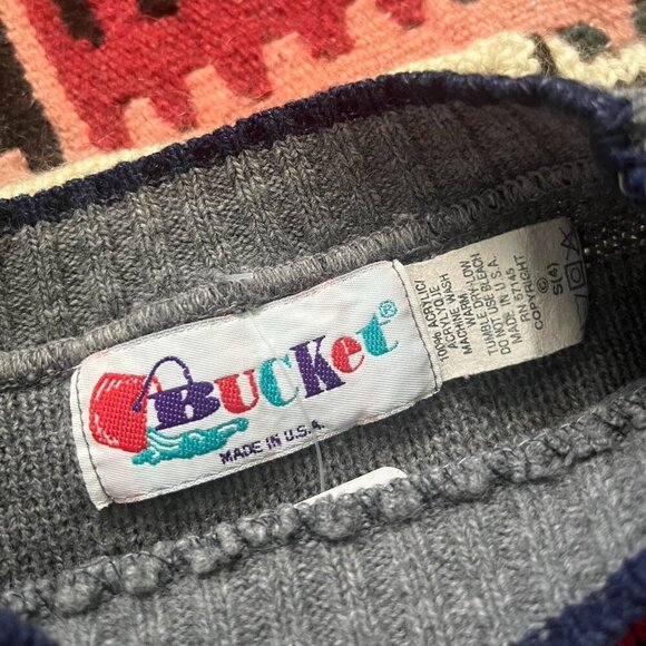 Kids 90s racecar sweater by Bucket - Picture 4 of 4